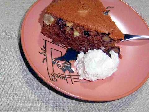 栗と黒豆の炊飯器ケーキ